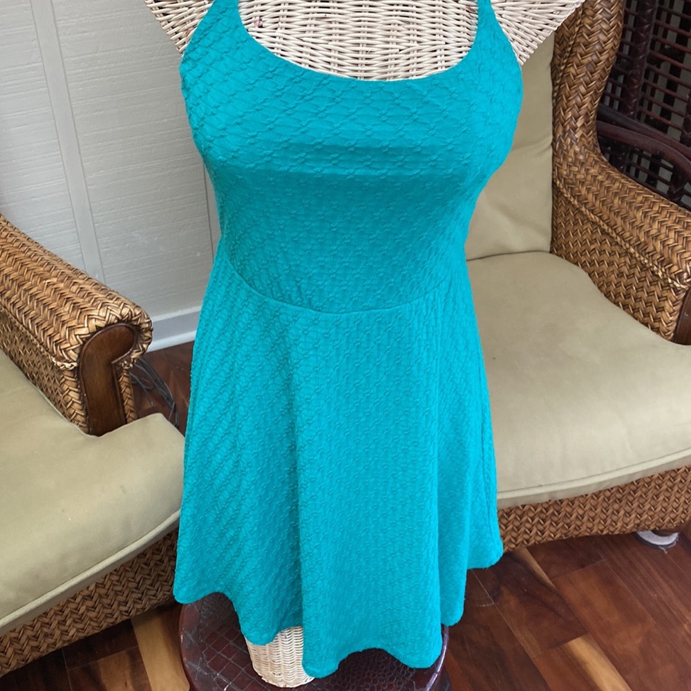 Cute pullover Racerback halter styler mint teal dress SP - Picture 5 of 11